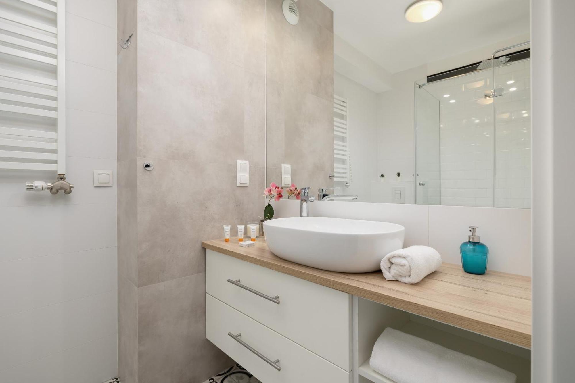 Subtle Grey With Furnished Balcony And Parking In By Renters