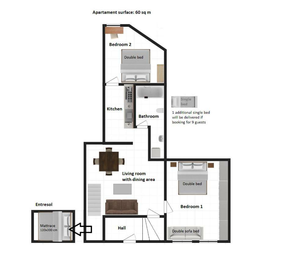 Apartament Stylish 2 Bedroom Morsztynowska Street