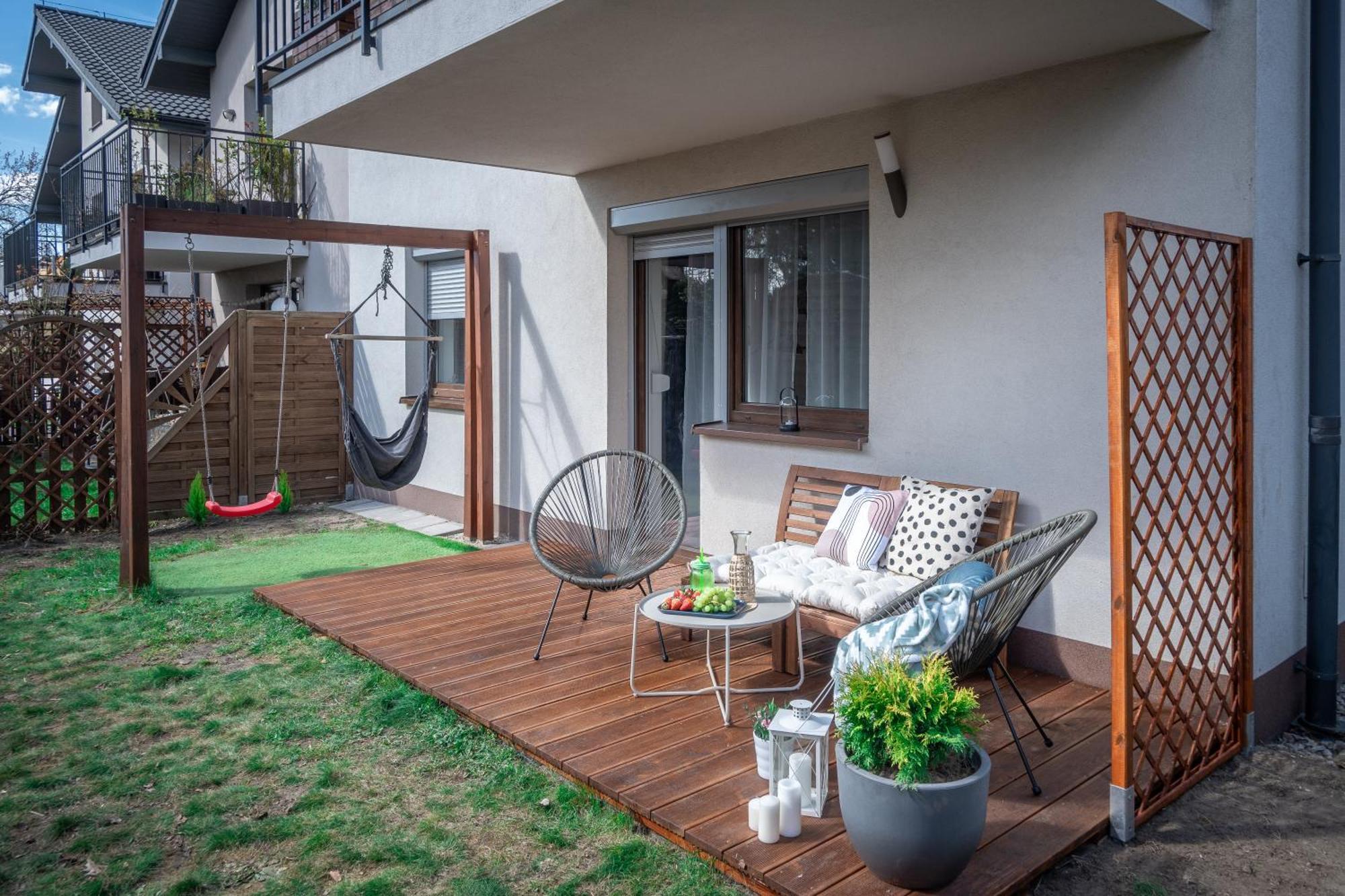 Malinowelove Aircon, 3 Rooms, Parking, Ogrod Appartement