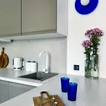 Composition 23 With Blue Circle