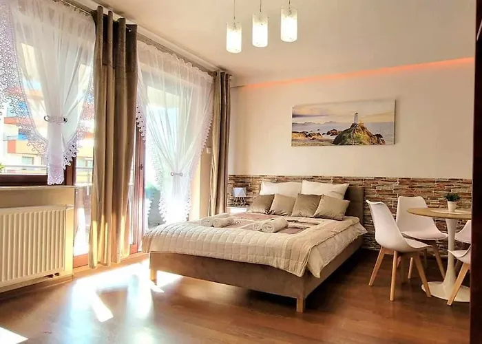 Modern Apartment Sandy Beach Down Town, Aquapark, Free Parking