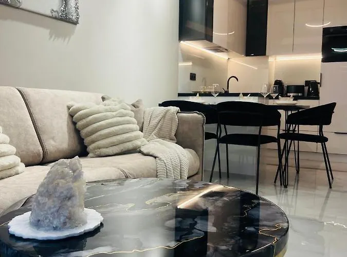 Crystal Luxury Apartment With Free Parking In Cracow For 4 Guests