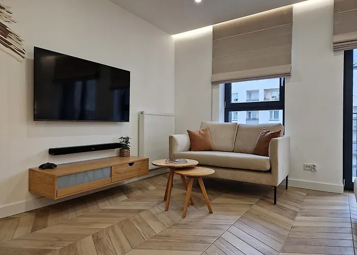 New Funcional Easy Stay High Standard Krakow Apartment Free Garage Parking