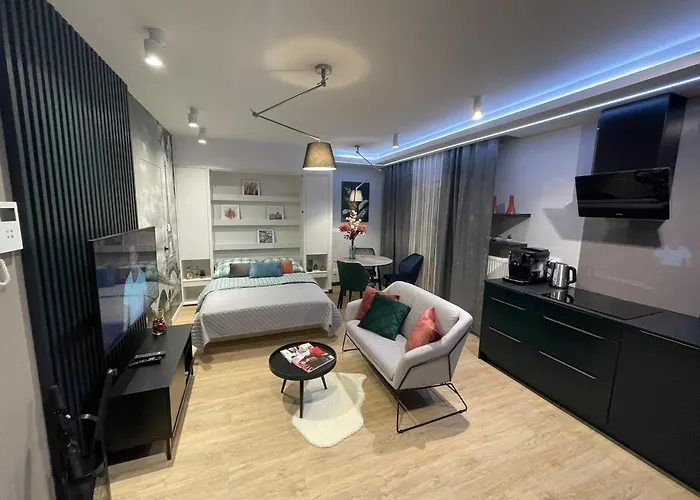 New Comfortable Apartment With Balcony And Sauna On Klimieckiego Street