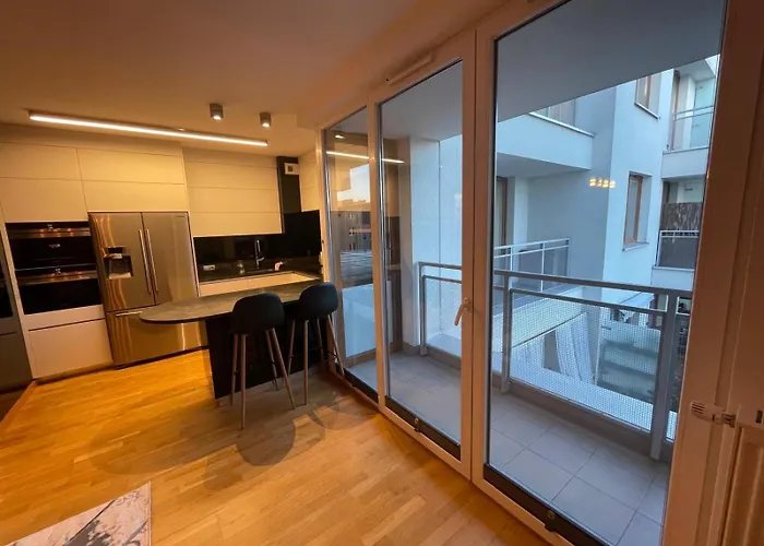 Comfortable Apartment With 2 Bedrooms And 2 Balconies On Borkowska Street