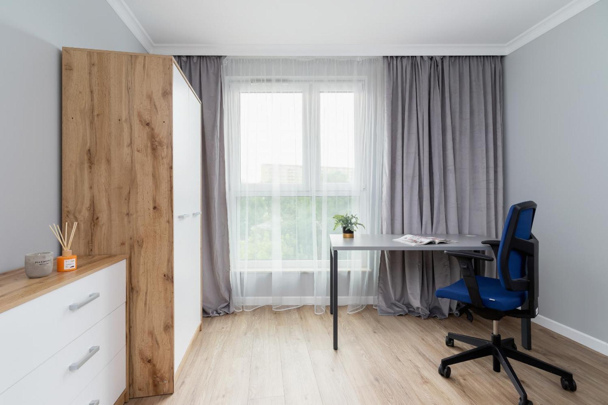 Apartamento Modern Suitable For Remote Work With Balcony & Parking By Renters *