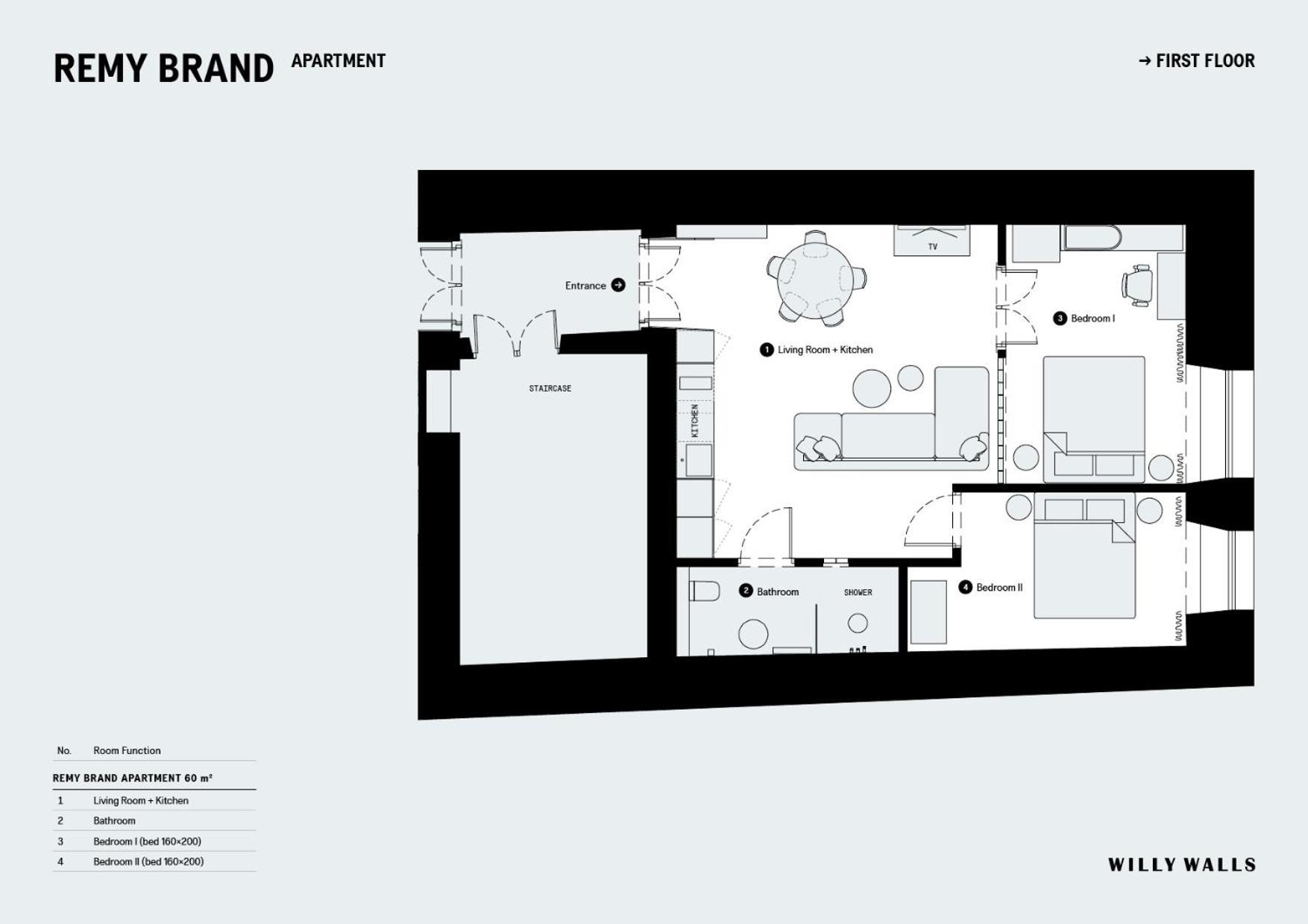 Apartment Remybrand - Oldtown By Willywalls *