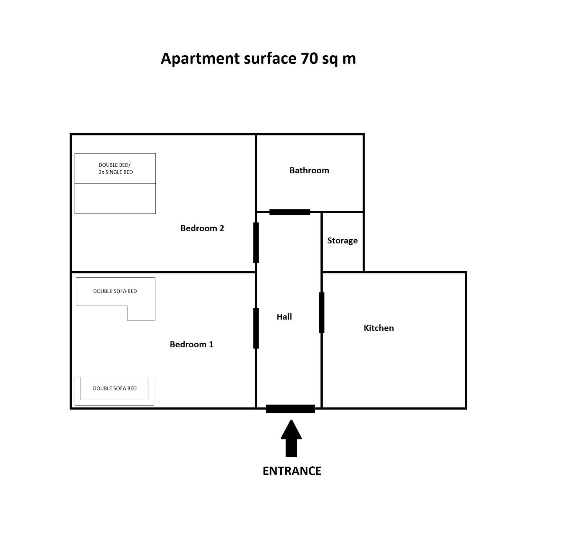 Apartment 2 Bedroom In Heart Of Kazimierz District Krakow