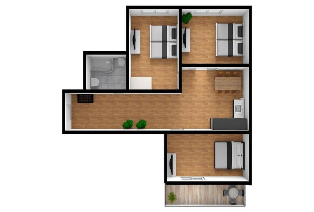3-bedroom With Balcony- Krowoderska