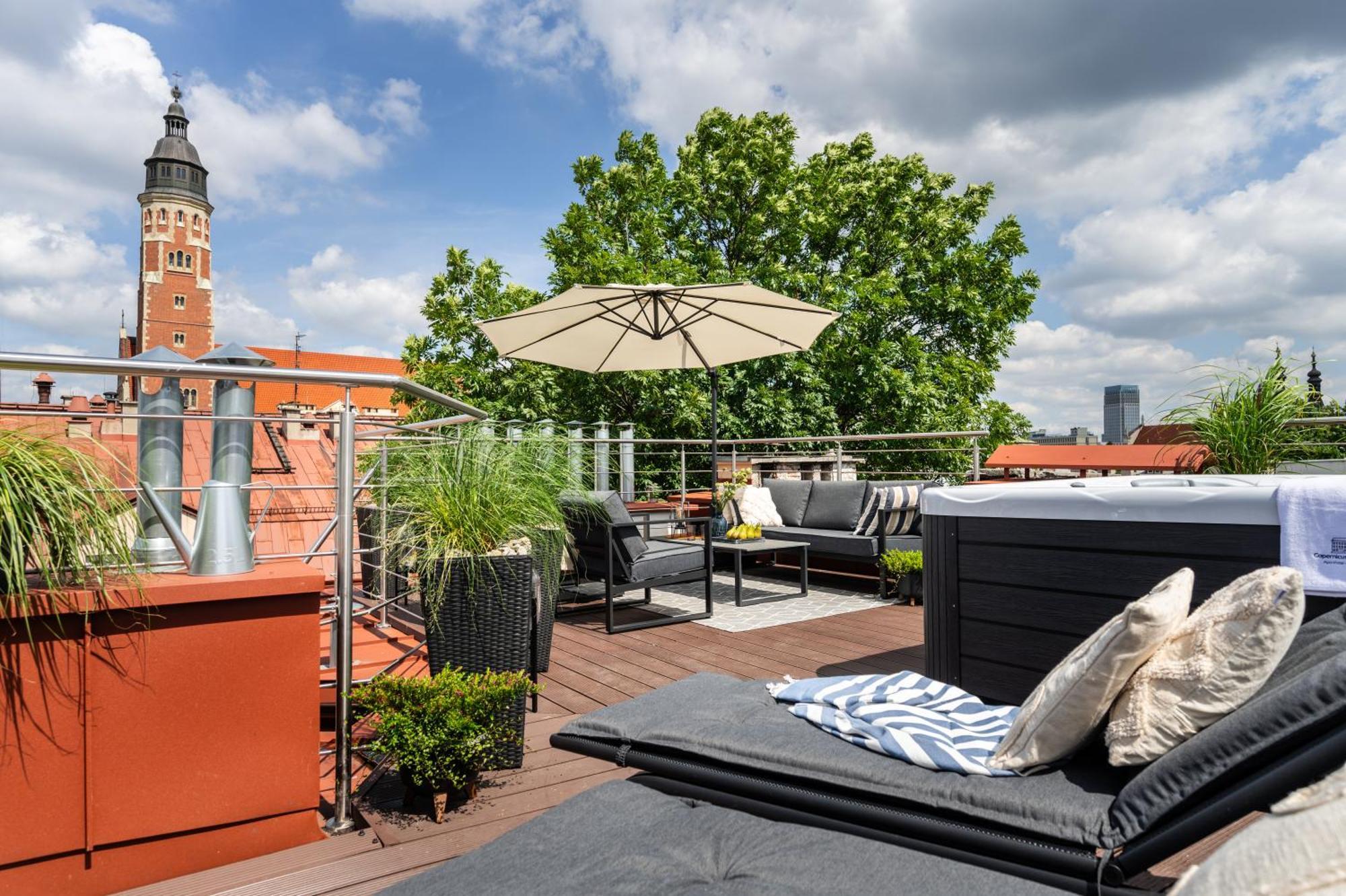 Apartment Rooftop Wawel View With Jacuzzi L Luxury