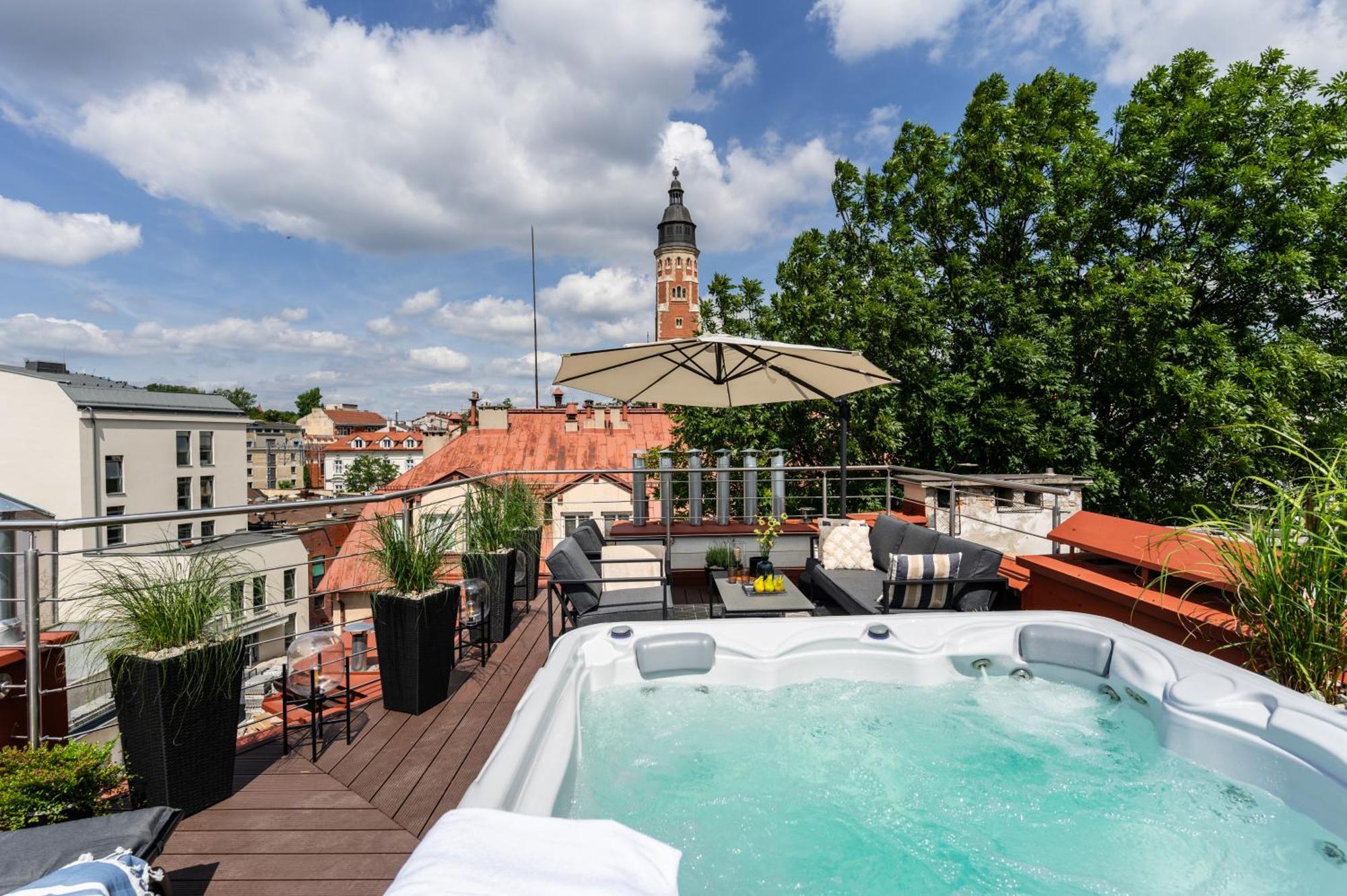 Rooftop Wawel View With Jacuzzi L Luxury