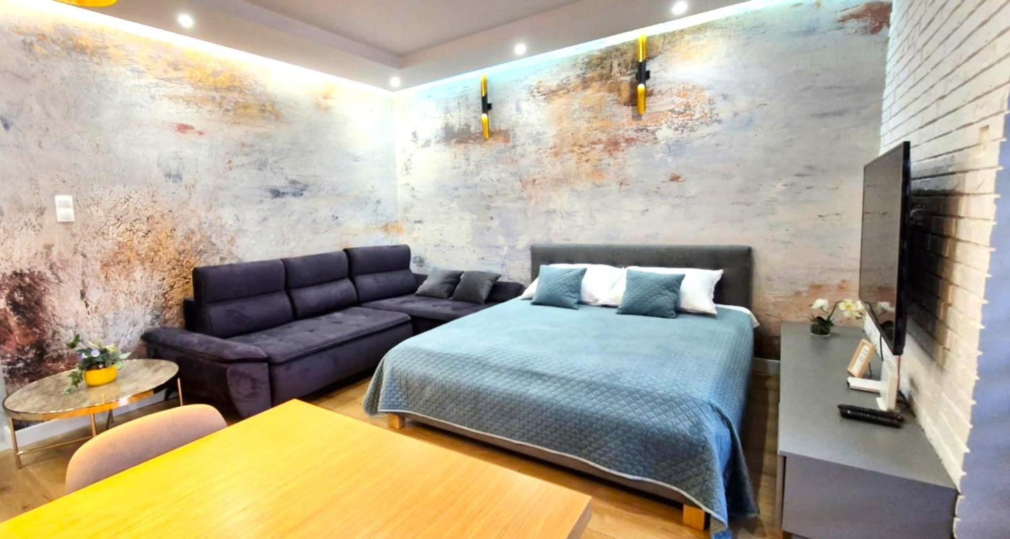 Apartament Luxury Blue Cascade Downtown Balcony Kraków