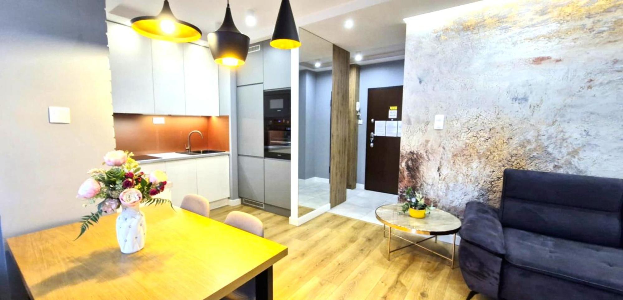 Apartament Luxury Blue Cascade Downtown Balcony Kraków