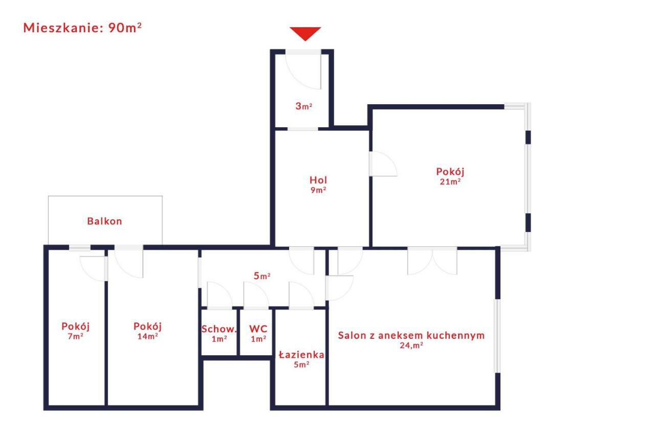 Tenement 90m2 Center *