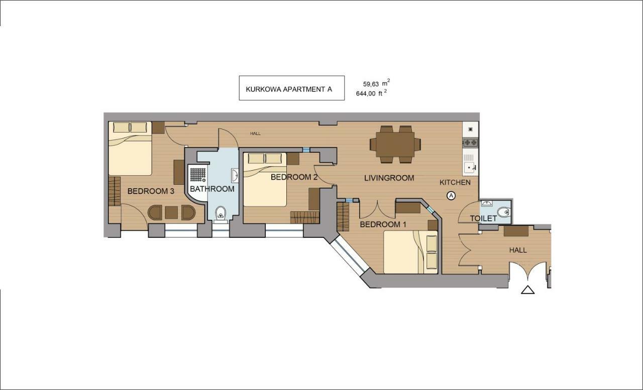 Apartment Kurkowa Krakow