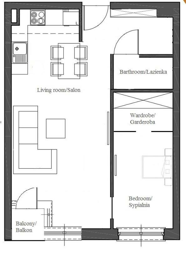 Apartment Kazimierz With Balcony
