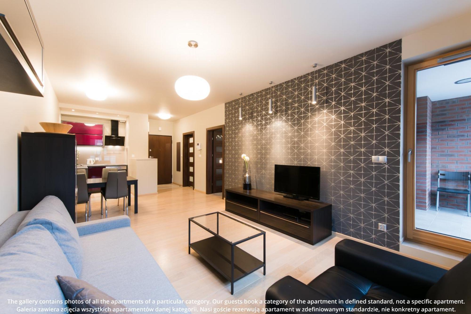 Browar Lubicz | Balcony | Elevator | Free Garage Apartment