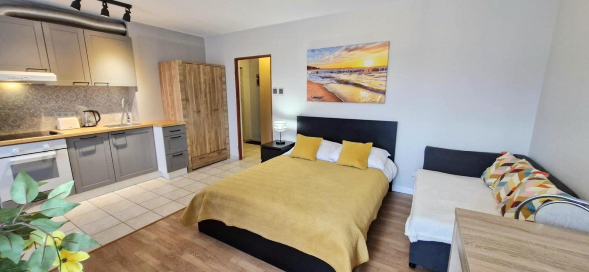 Cozy Modern Sunrise 35m2 Balcony 3 Persons Apartment Krakow